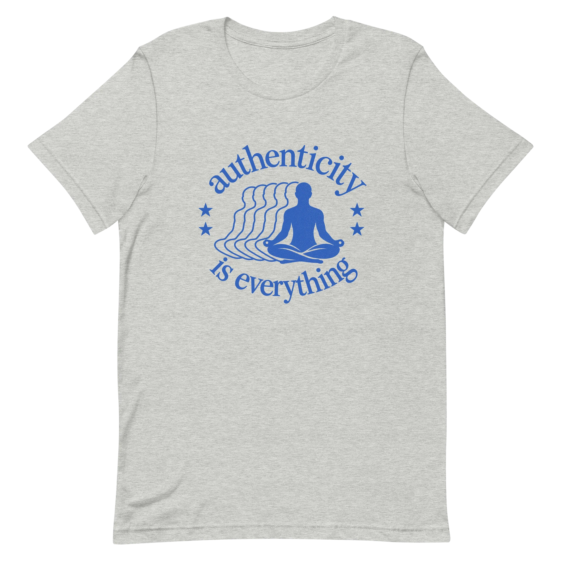 Authenticity Meditation logo tshirt product image (2)