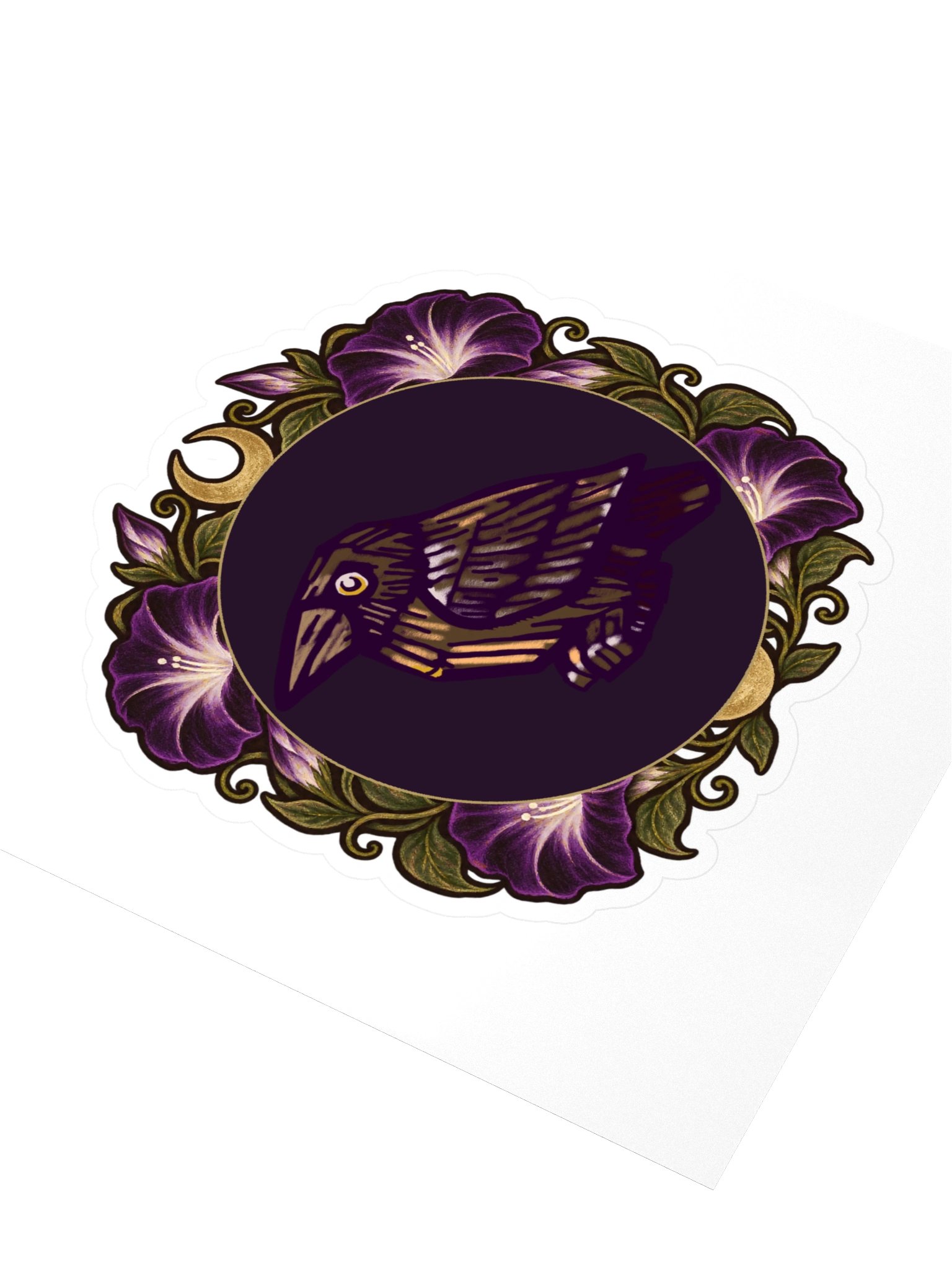 Mystic Raven Emblem Kiss Cut Sticker product image (3)