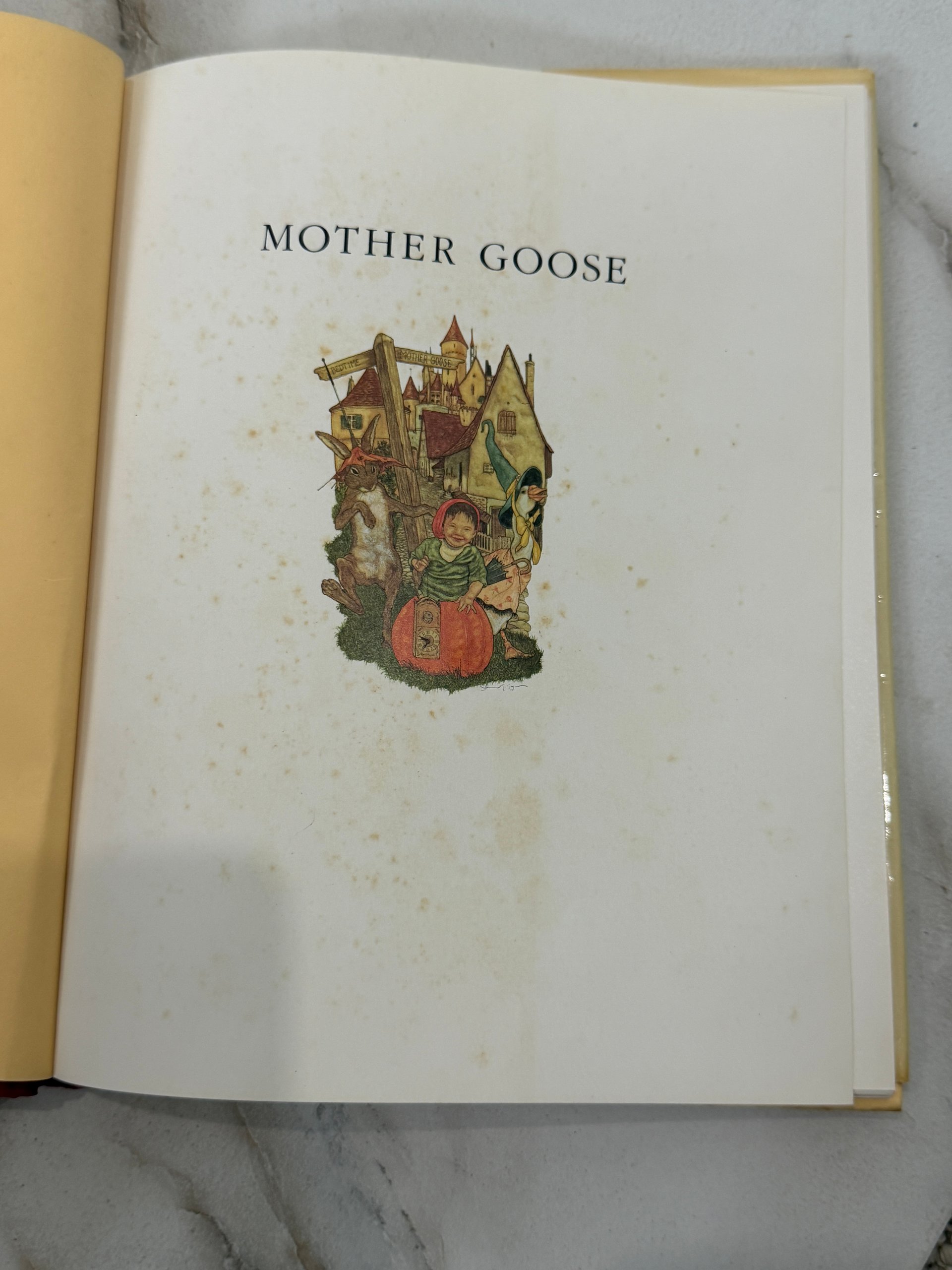1984 | Mother Goose: A Collection of Classic Nursery Rhymes | Michael Hague | First Edition First Printing Hardcover product image (3)