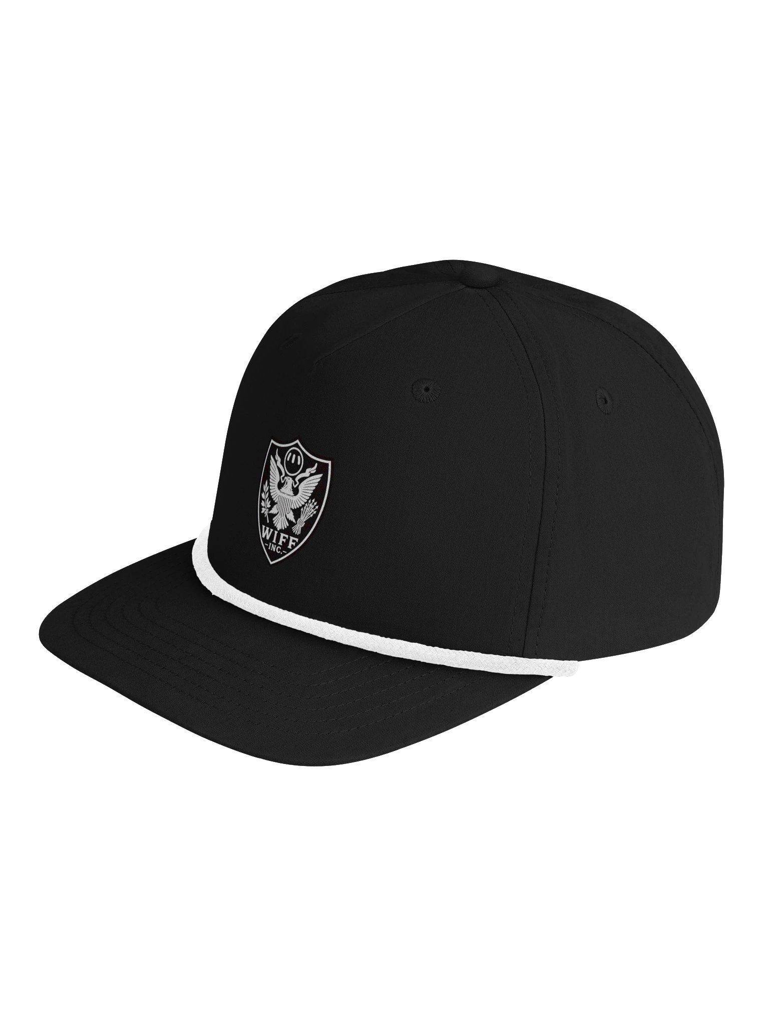 wiff inc shield b/w hat product image (8)