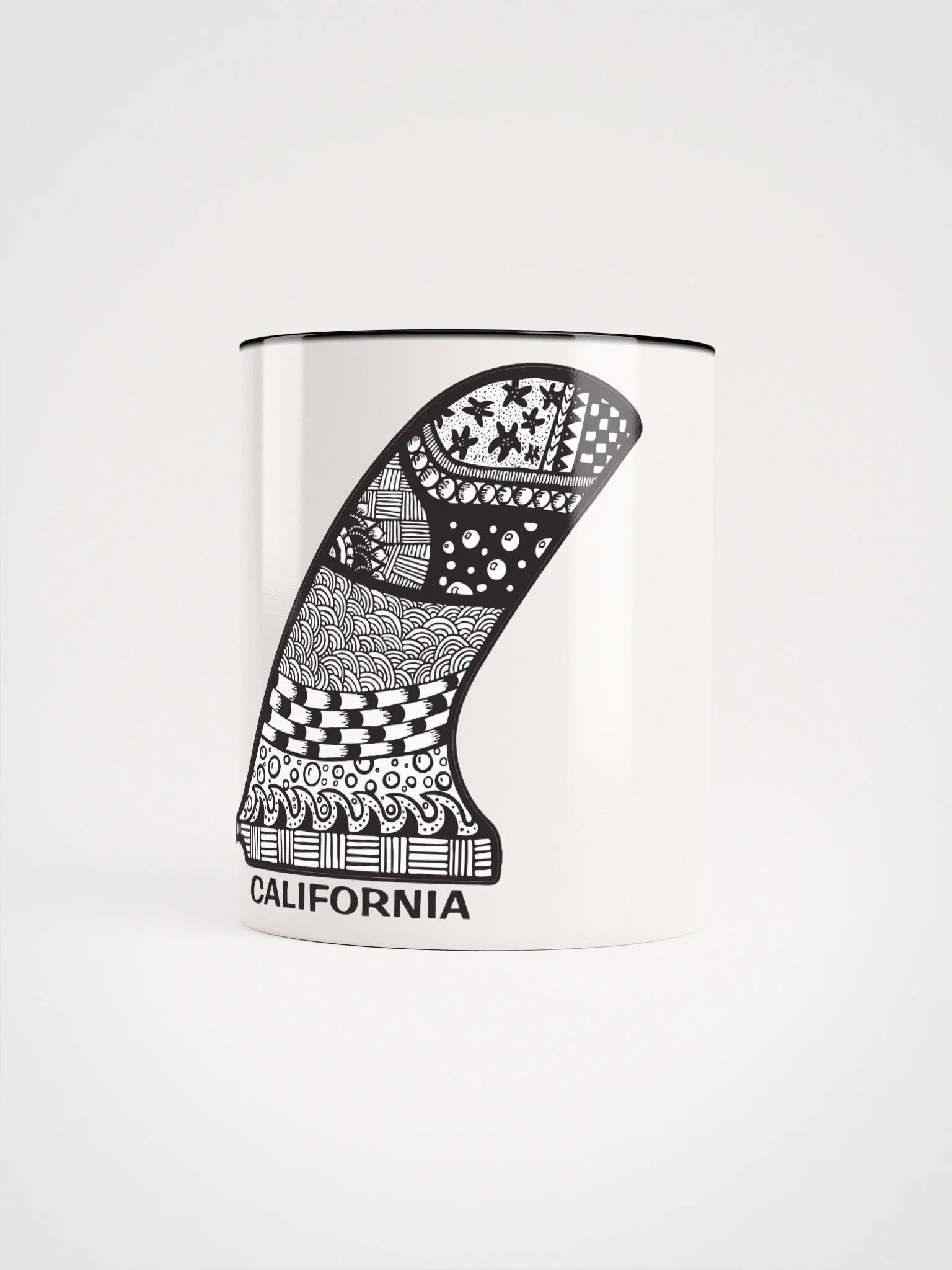The Doodle Single Fin Ceramic Mug product image (5)