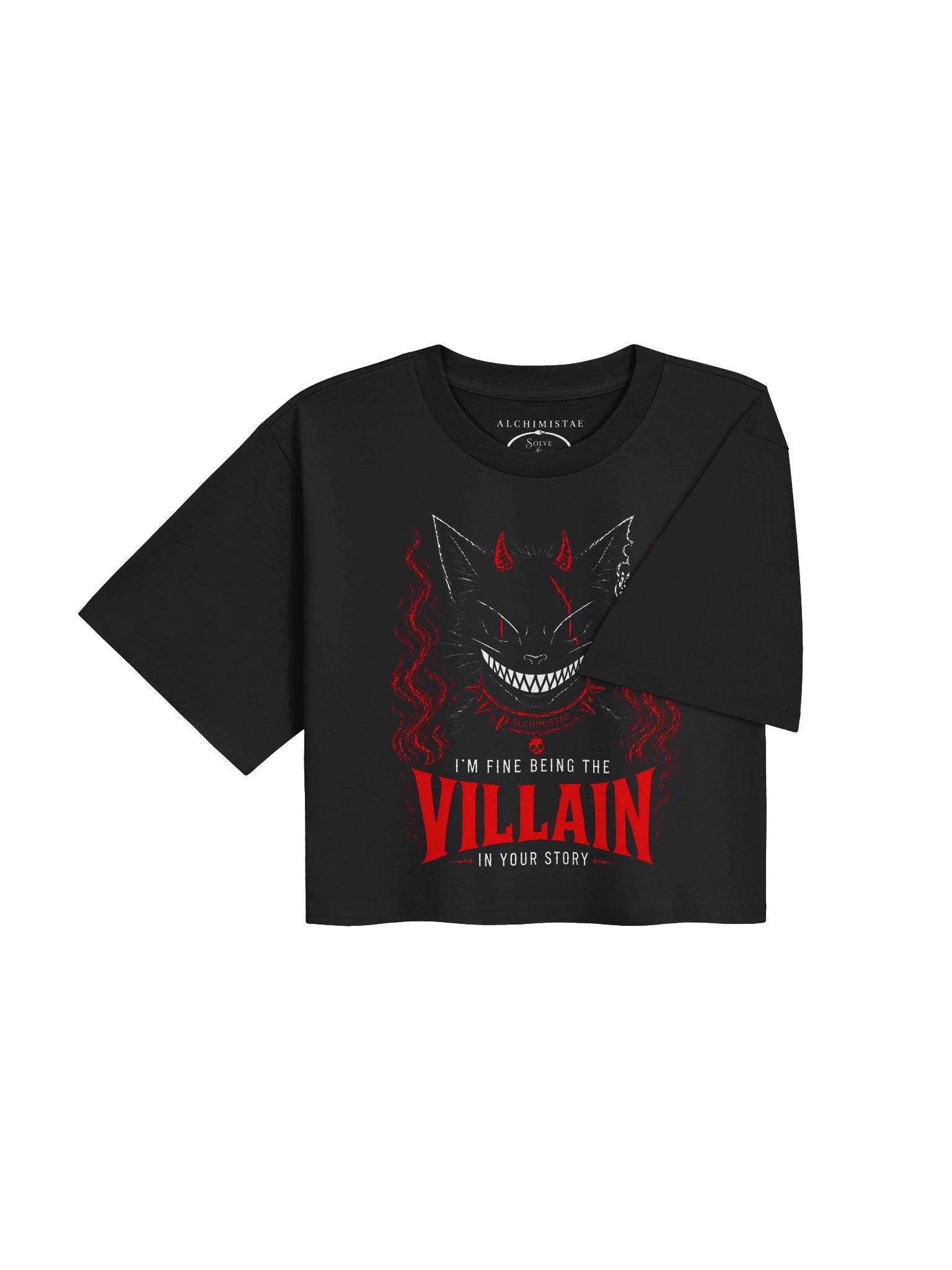 CROP TOP NOIR EN COTON ÉPAIS - THE VILLAIN product image (8)