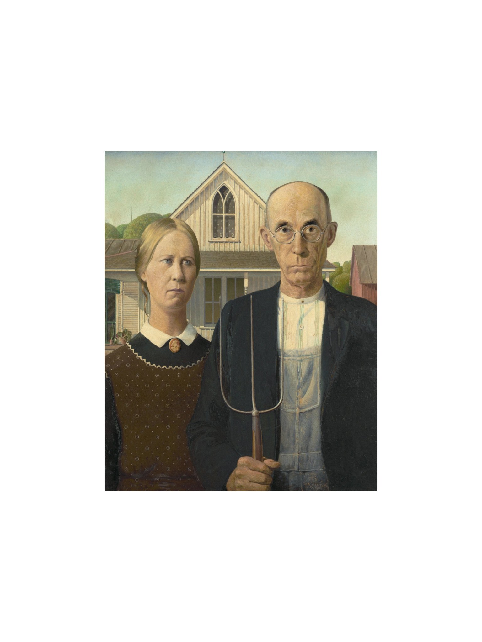 Wood, American Gothic — Fine-Art Poster product image (2)