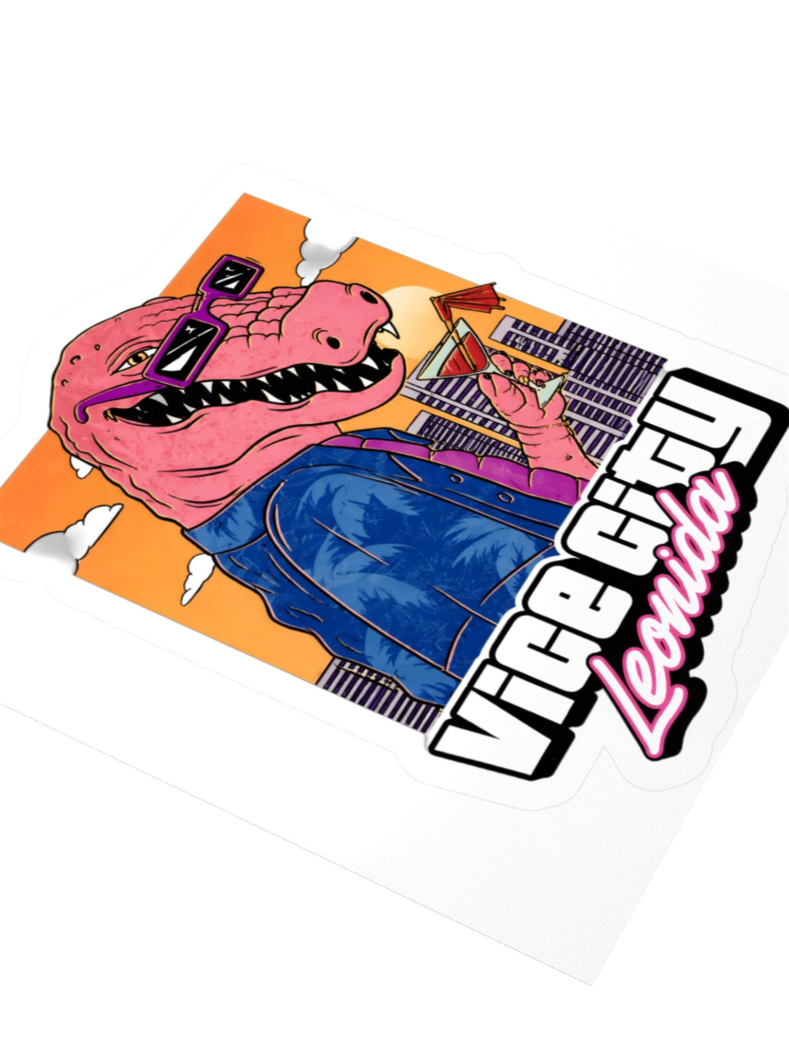 GTA VI Vice City Leonida Alligator Sticker product image (9)