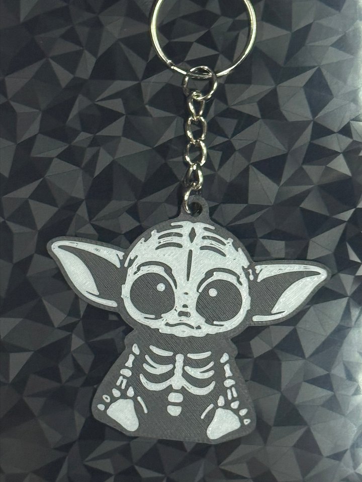 YODA SKELETON KEYCHAIN product image (2)