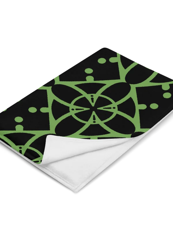 Green Ethereal Echoes Throw Blanket product image (1)