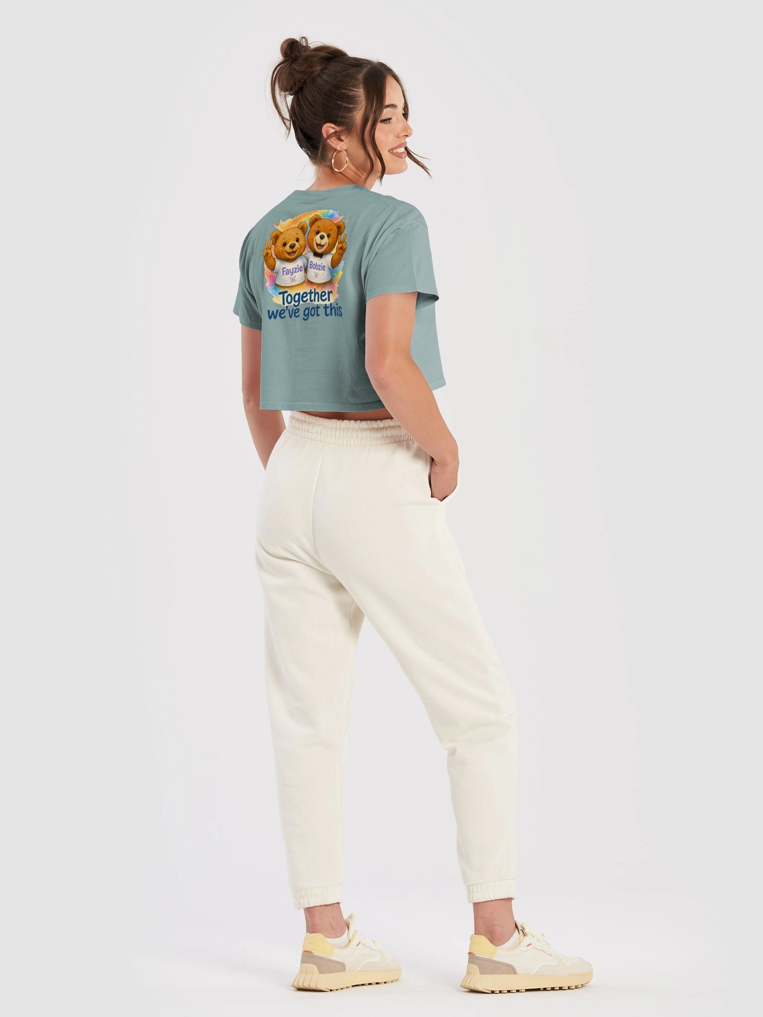 Fayzie & Bobzie Always Together Premium Crop Tee by FayzieBobs product image (4)