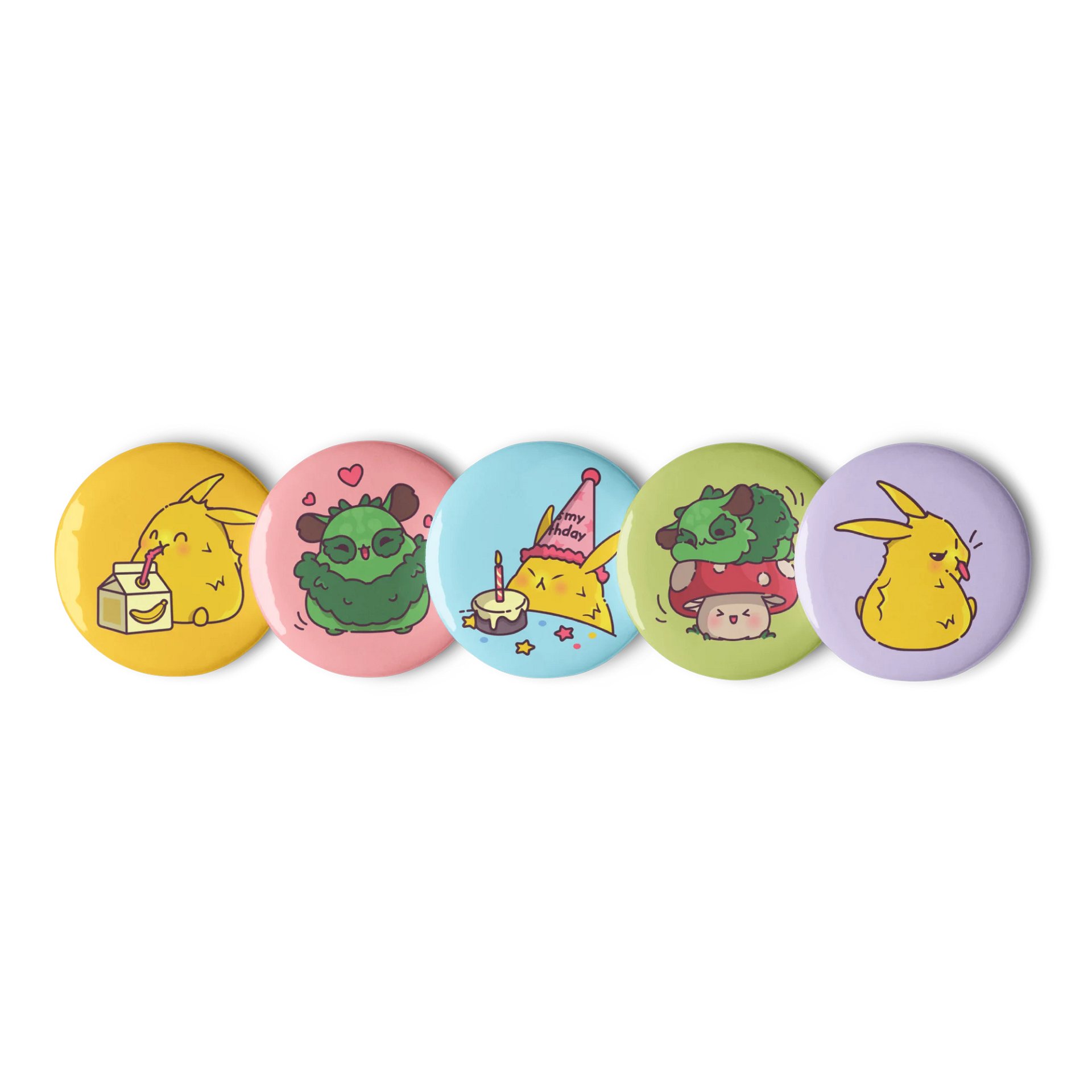 Raiden & Moku Pin Button Set product image (1)