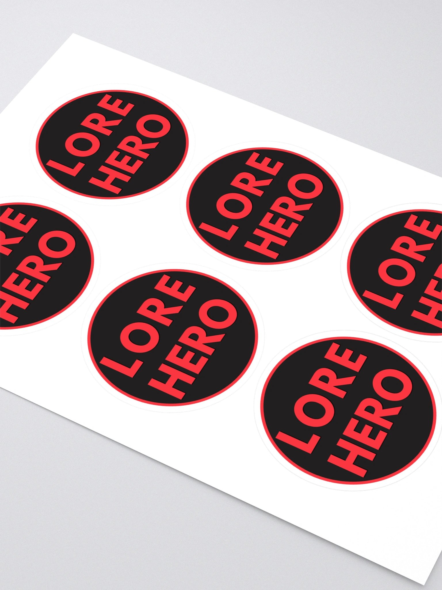 Lore Hero 2.33" sticker sheet (6 pack) product image (2)