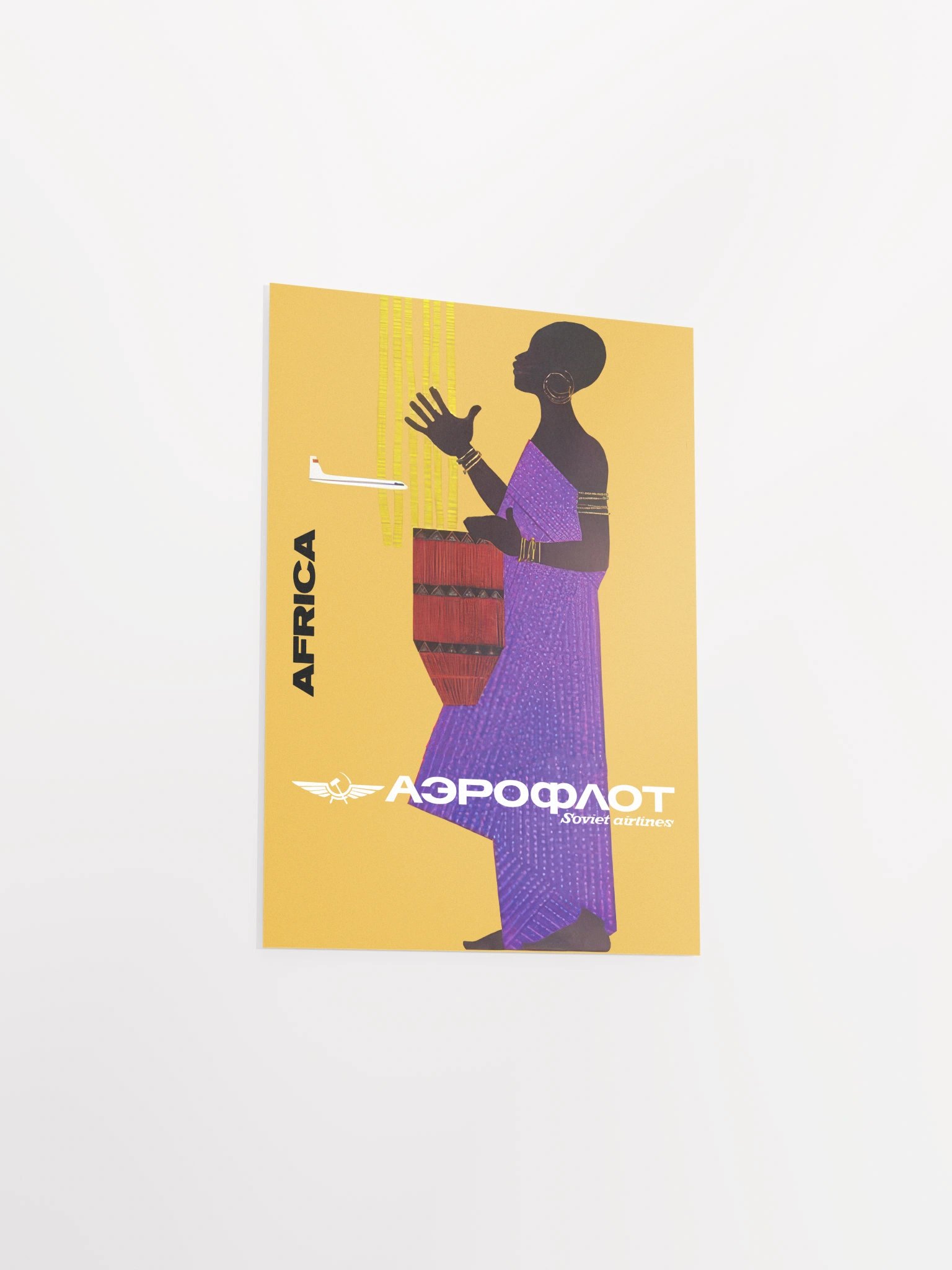 Soviet Aeroflot, USSR airlines 1970s: Africa — Soviet retro travel poster product image (8)