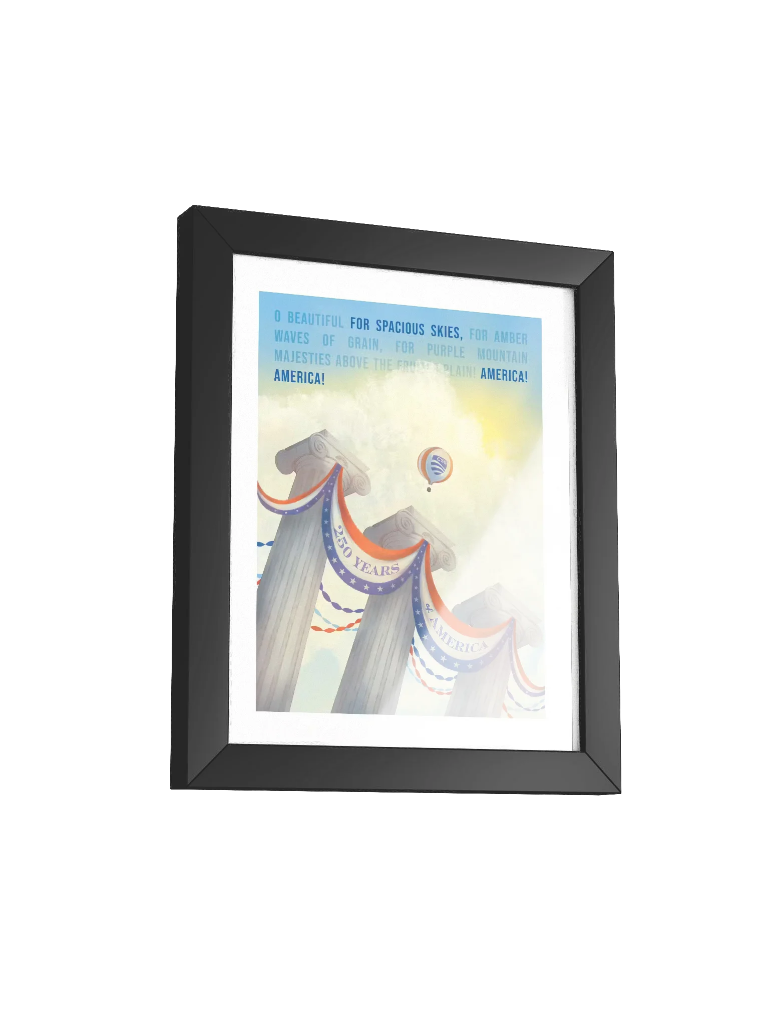 250 Years Illustration — Framed Print product image (2)