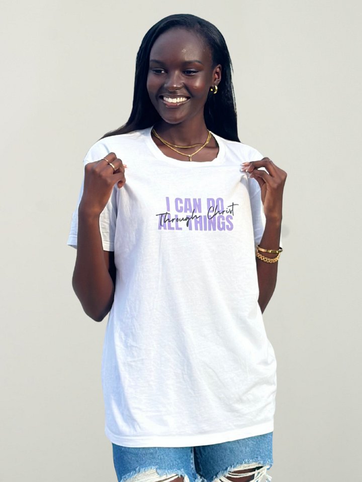 Through Christ Classic Purple – Philippians 4:13 product image (1)