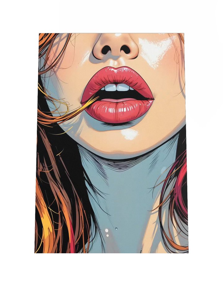 Scarlet Lips – Pop Portrait Art Print product image (1)