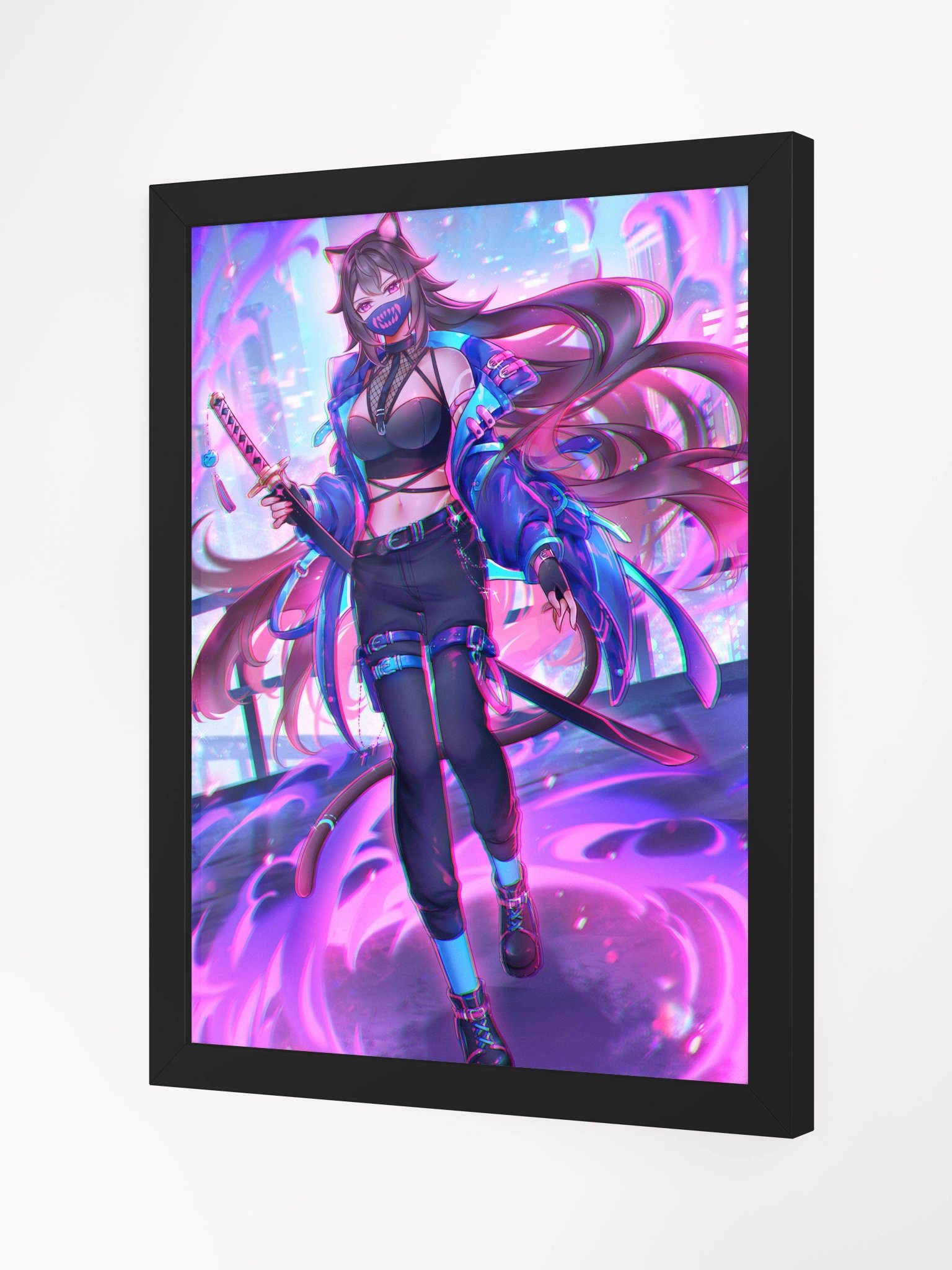 【Framed Poster】- Myun Cyber Katana product image (3)