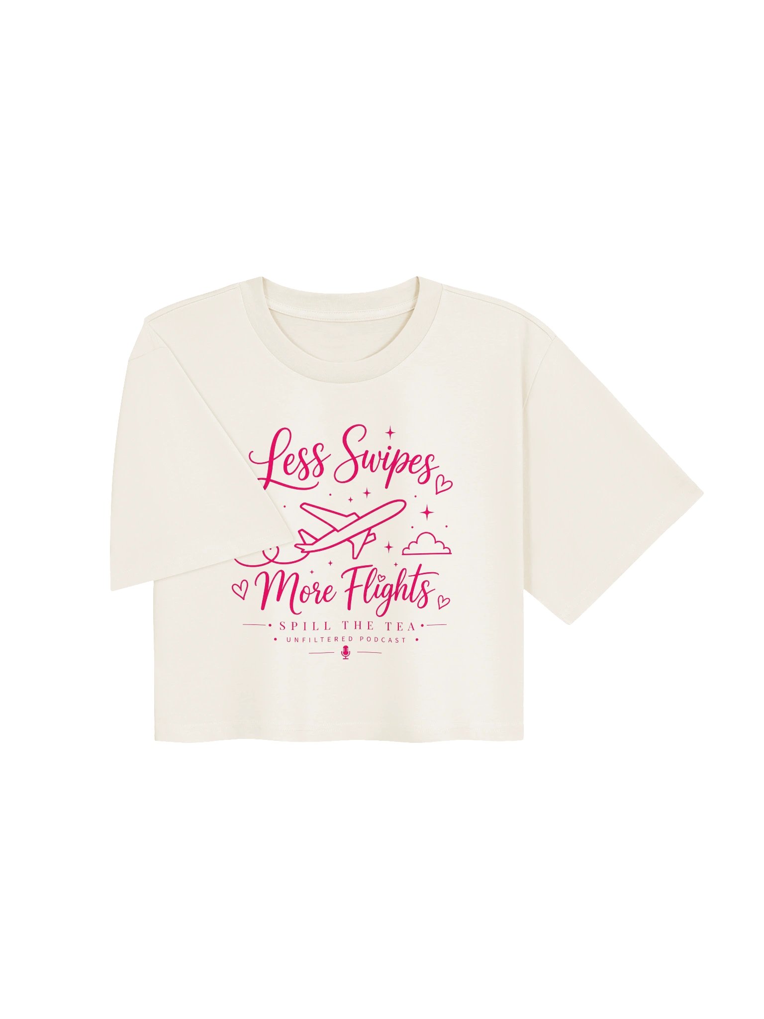 Less Swipes, More Flights Crop Tee product image (19)