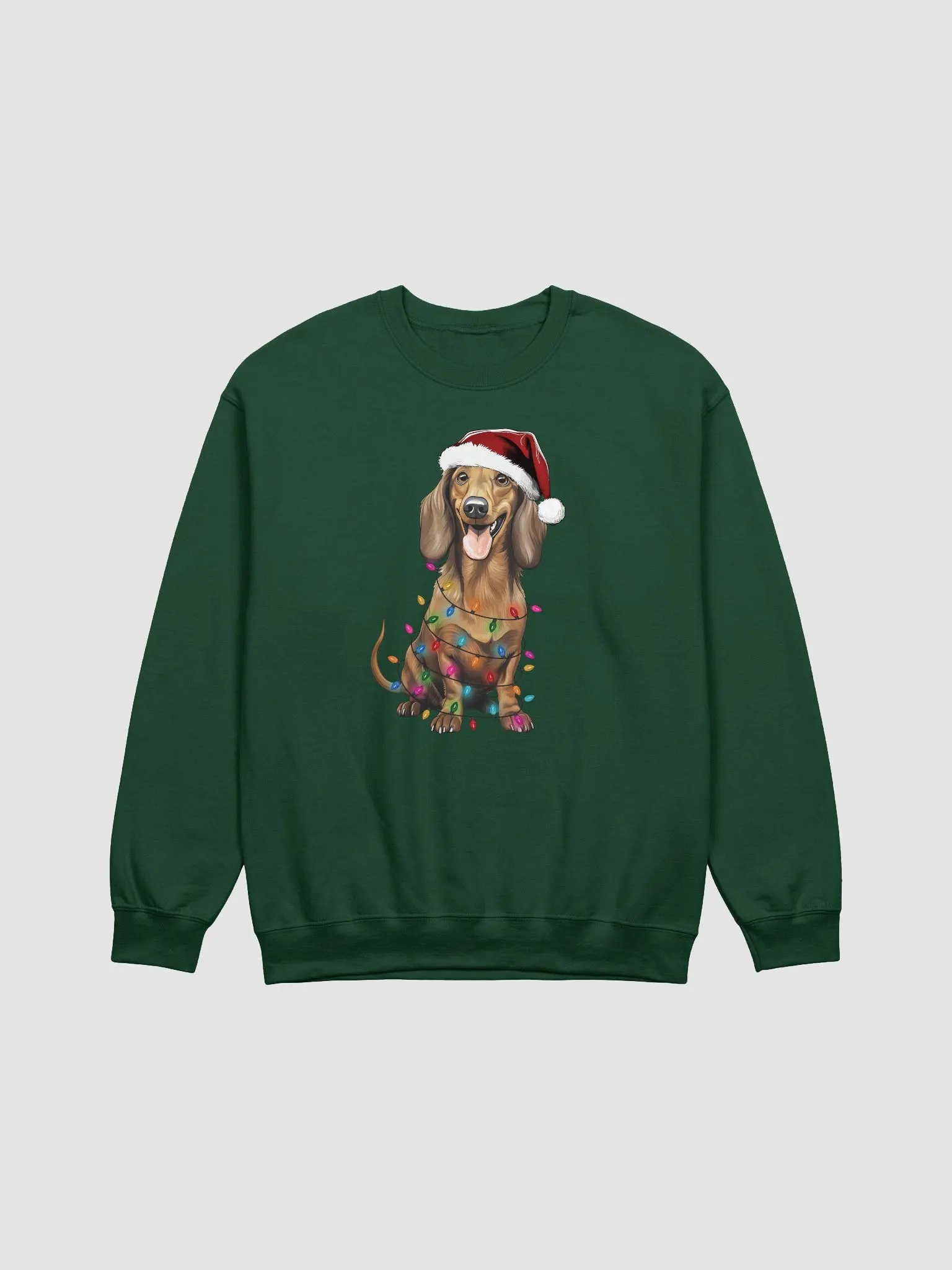 Funny Longhaired Dachshund Christmas Sweatshirt for Wiener/Doxie Paw-rents product image (8)