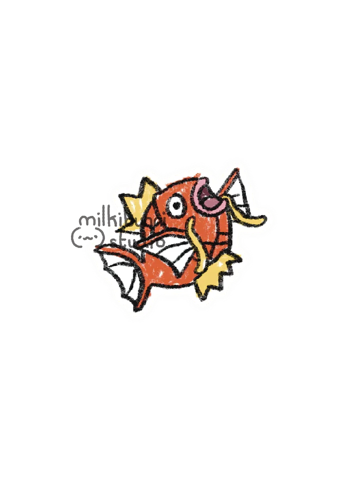 Magikarp Doodly Sticker product image (1)