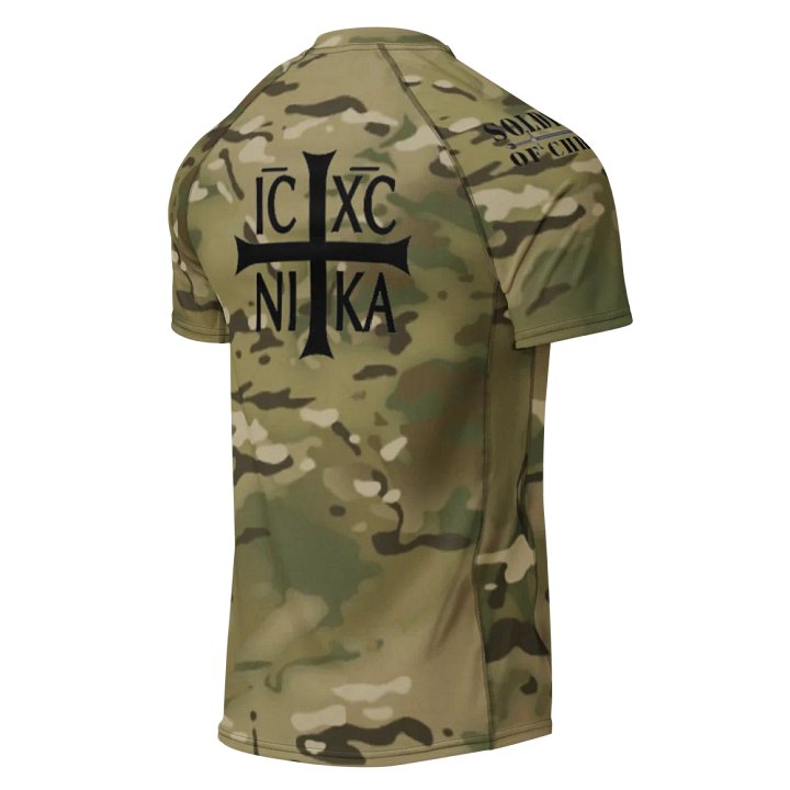 Faithful Camo: Men's Short Sleeve Rash Guard - Multicam product image (2)