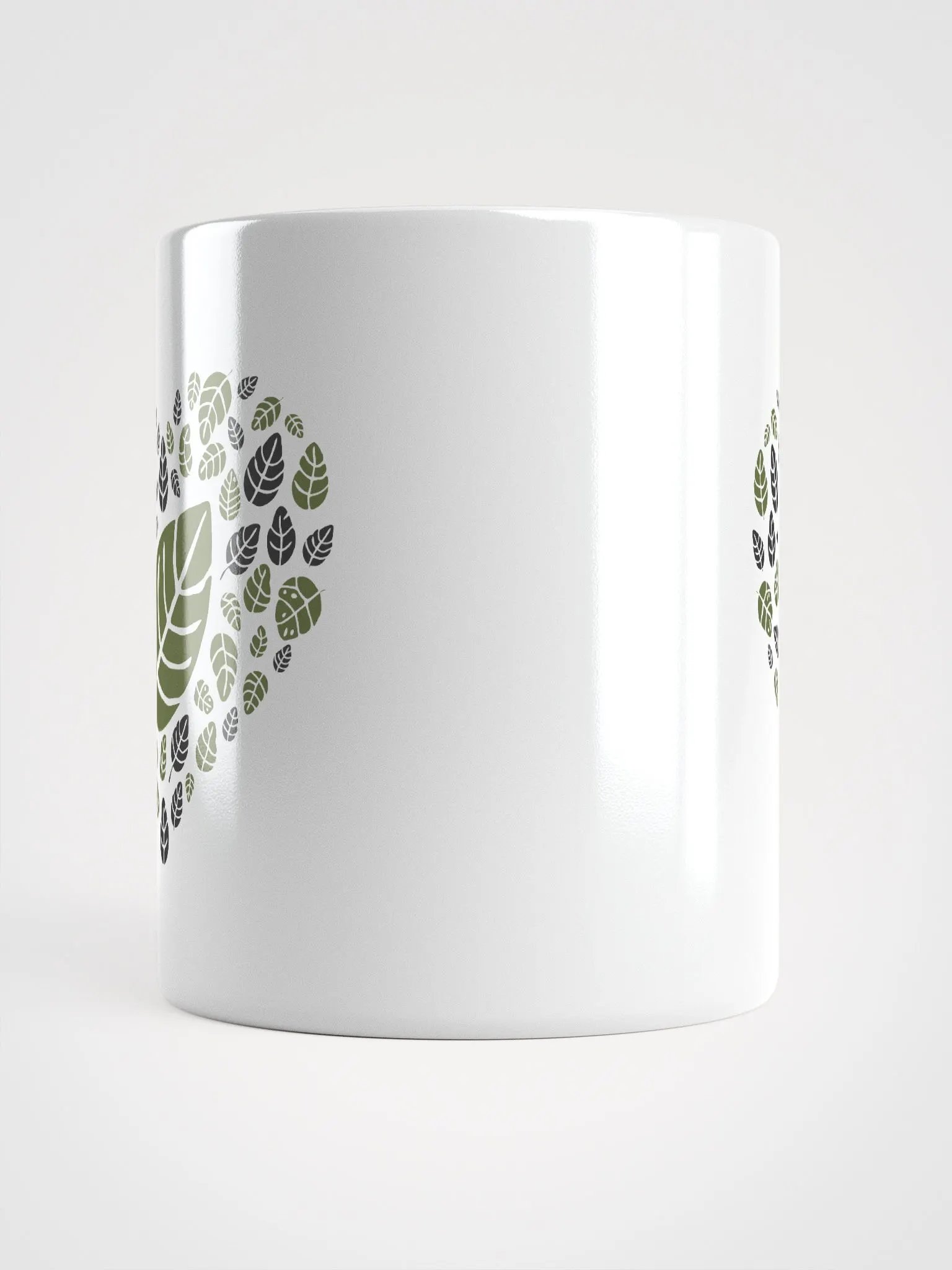 Heartfelt Leaves White Glossy Mug product image (15)