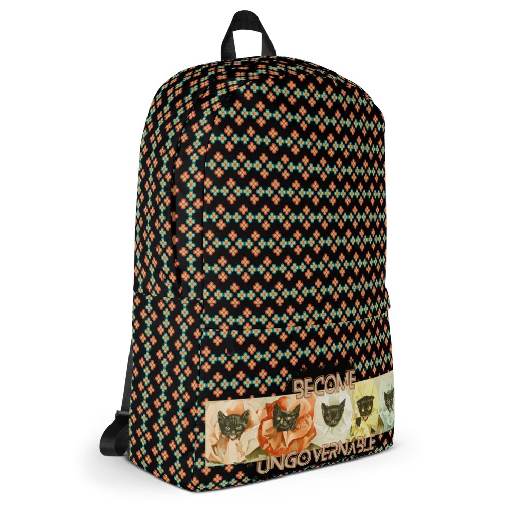 KC, Become Ungovernable (cats), Patterned Backpack product image (3)