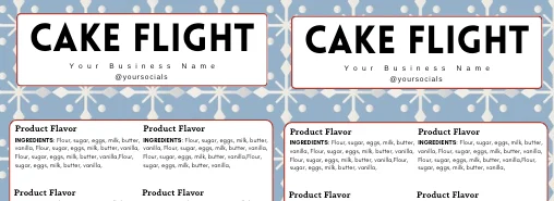 Snowflake Sky Label Templates Bundle product image (3)