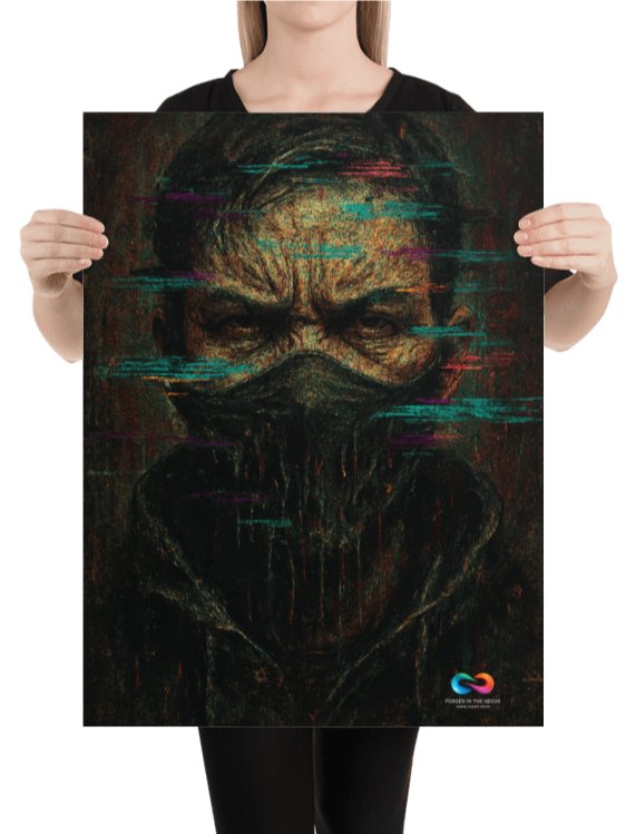 CINEMATIC ART POSTER – DYSTOPIAN GLITCH #004 product image (2)