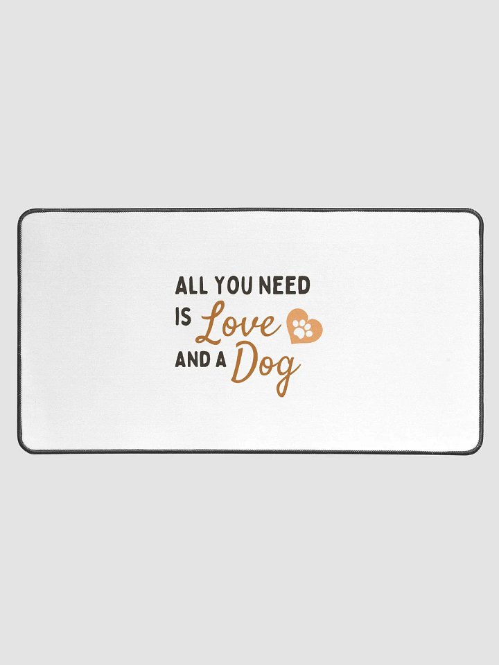 Love and a Dog Desk Mat product image (1)