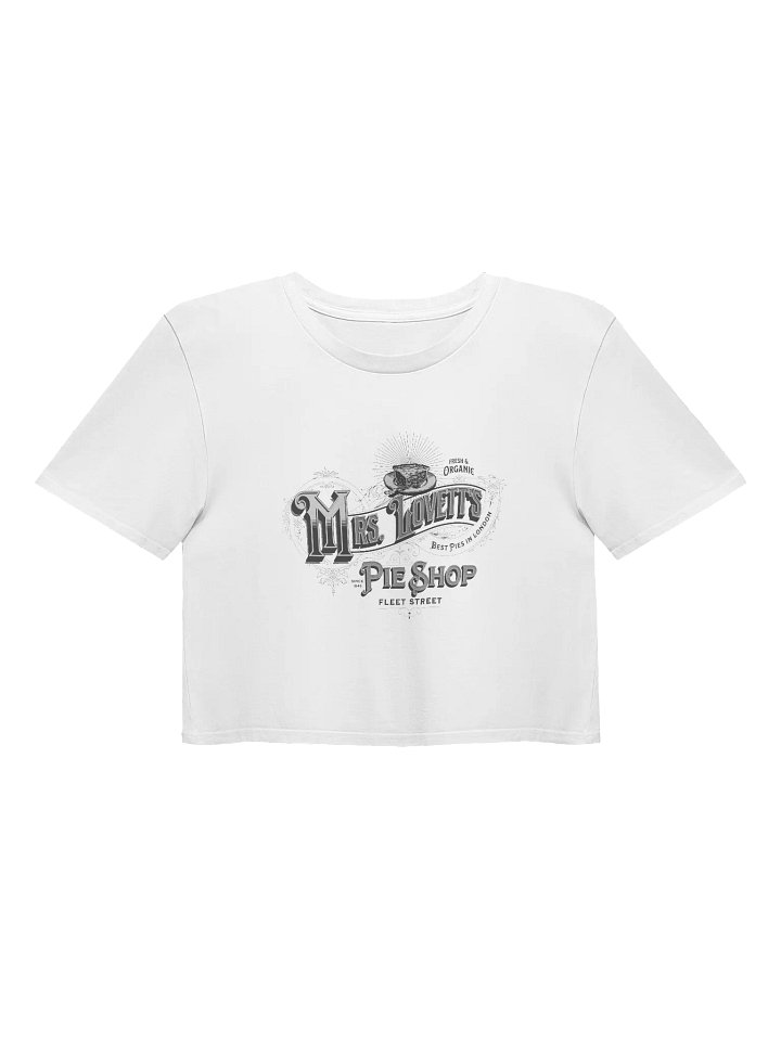 Mrs. Lovett’s Pie Shop Crop Top – AS Colour Women’s Premium Tee for Horror Musical Fans product image (6)