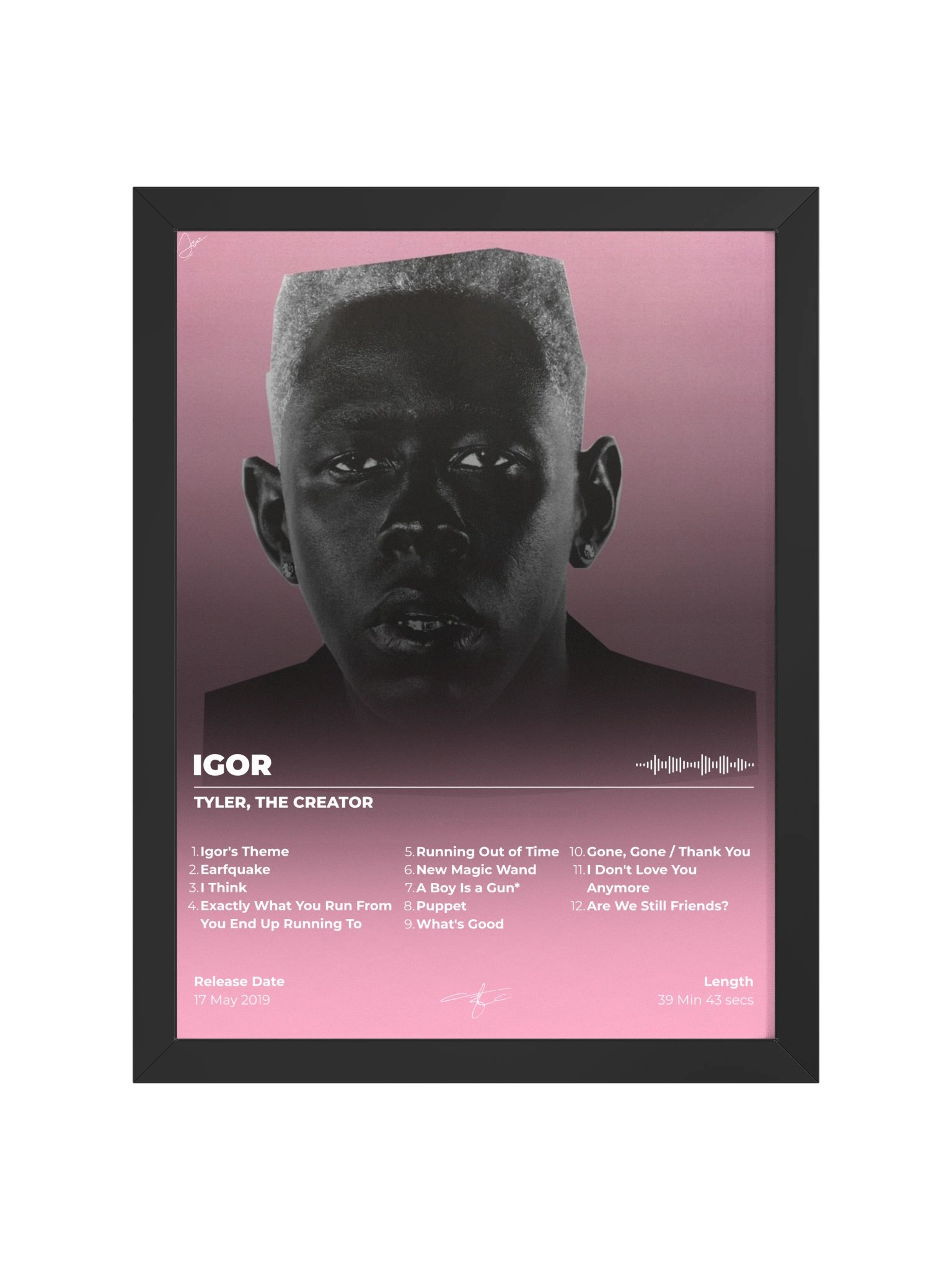 IGOR Pink Gradient Framed Poster product image (1)