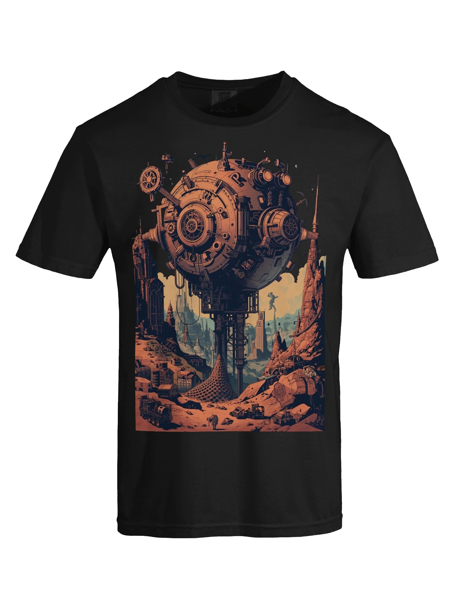 Orbital Outpost Sci-Fi Heavyweight T-Shirt product image (2)
