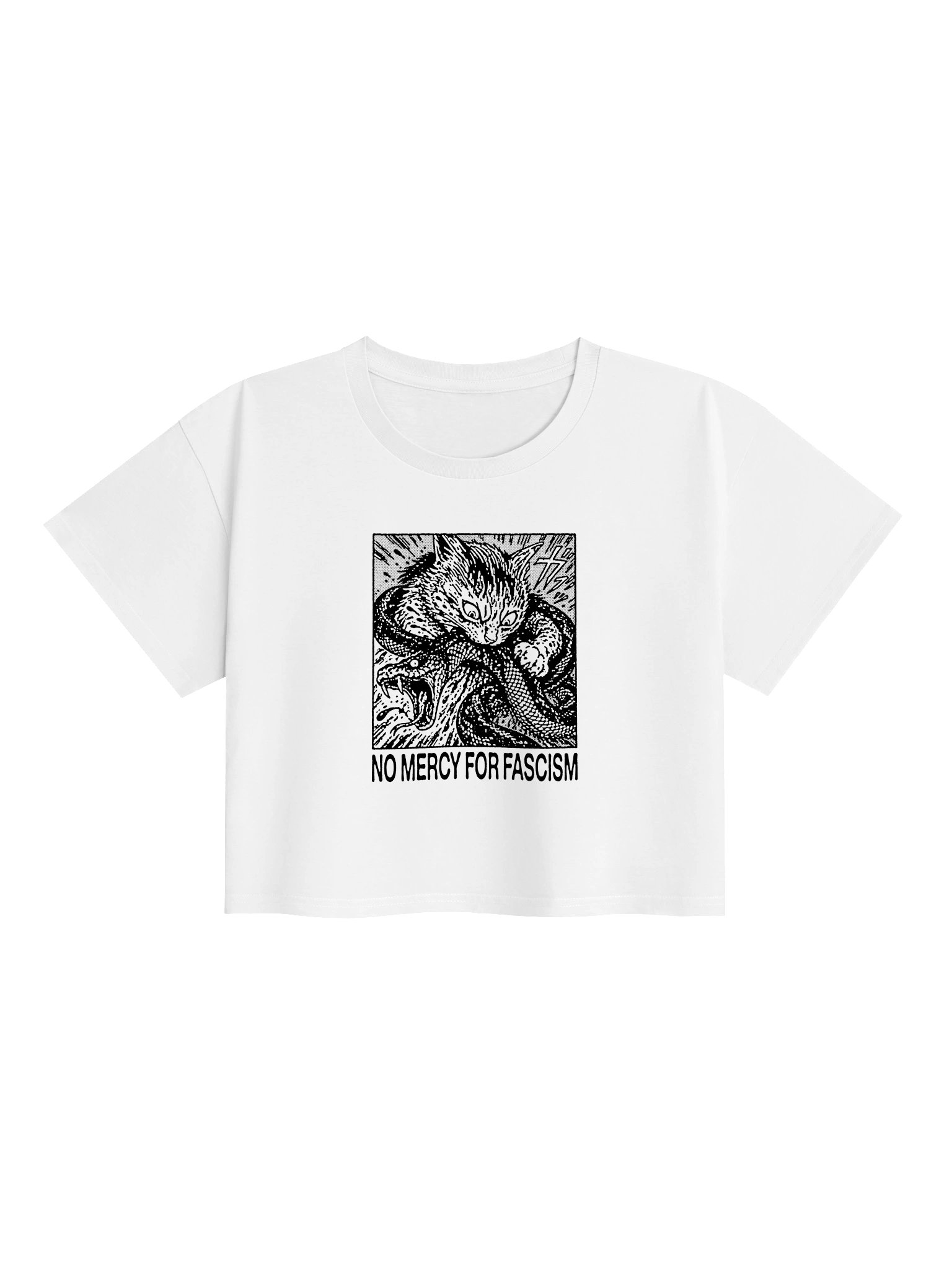 NO MERCY ! Croptops. white vers. product image (1)
