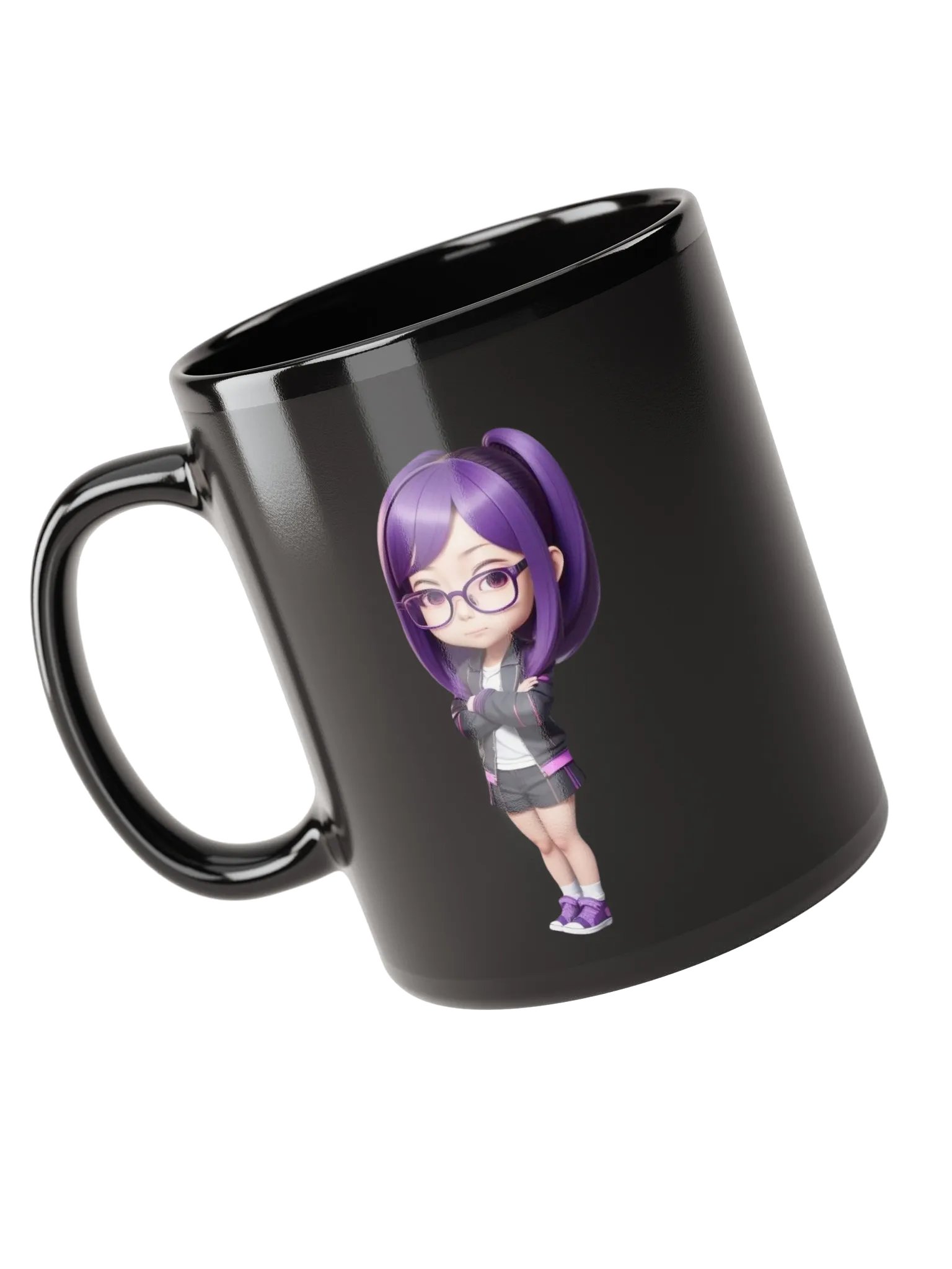 (PURPLE CHIBI) K Black Mug product image (3)