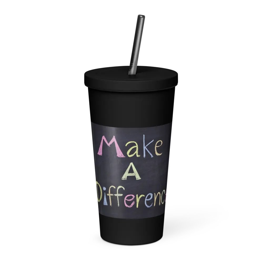 MAKE A DIFFERENCE TALL TUMBLER product image (1)
