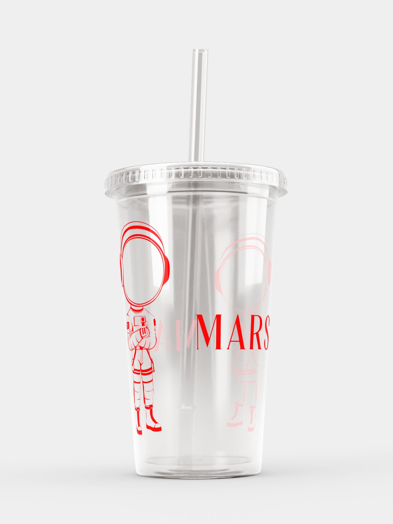 MARS Astronaut Tumbler in Clear with Red Ink product image (6)