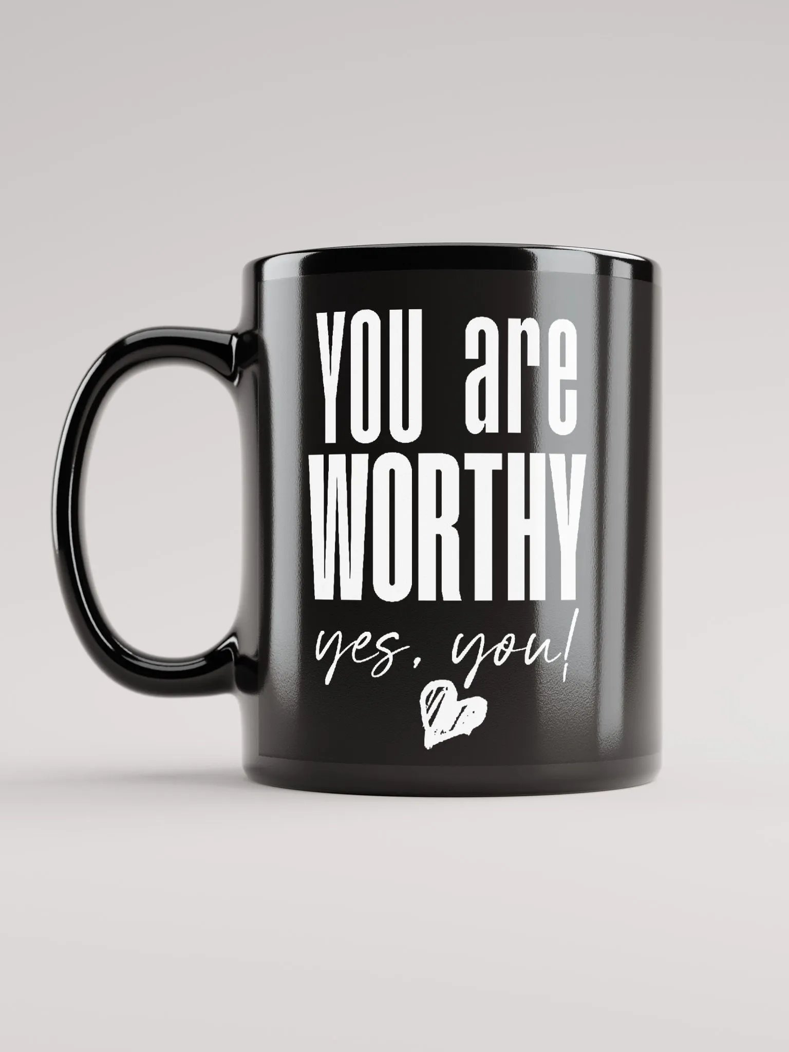 You are Worthy Mug - black product image (12)