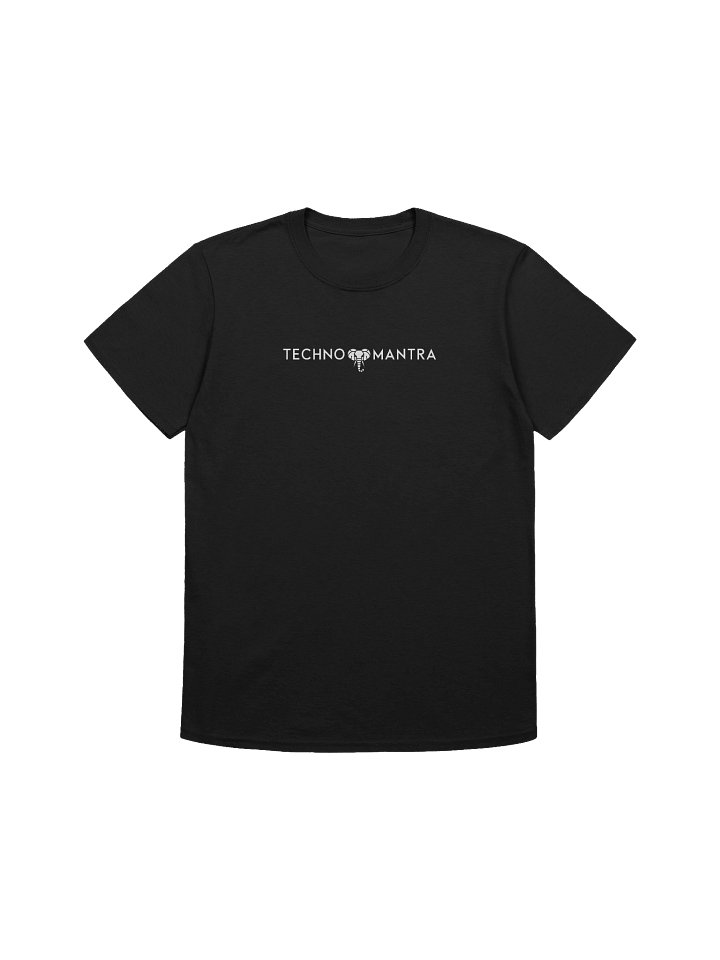 Techno Mantra White Logo 1 Unisex T-shirt product image (1)