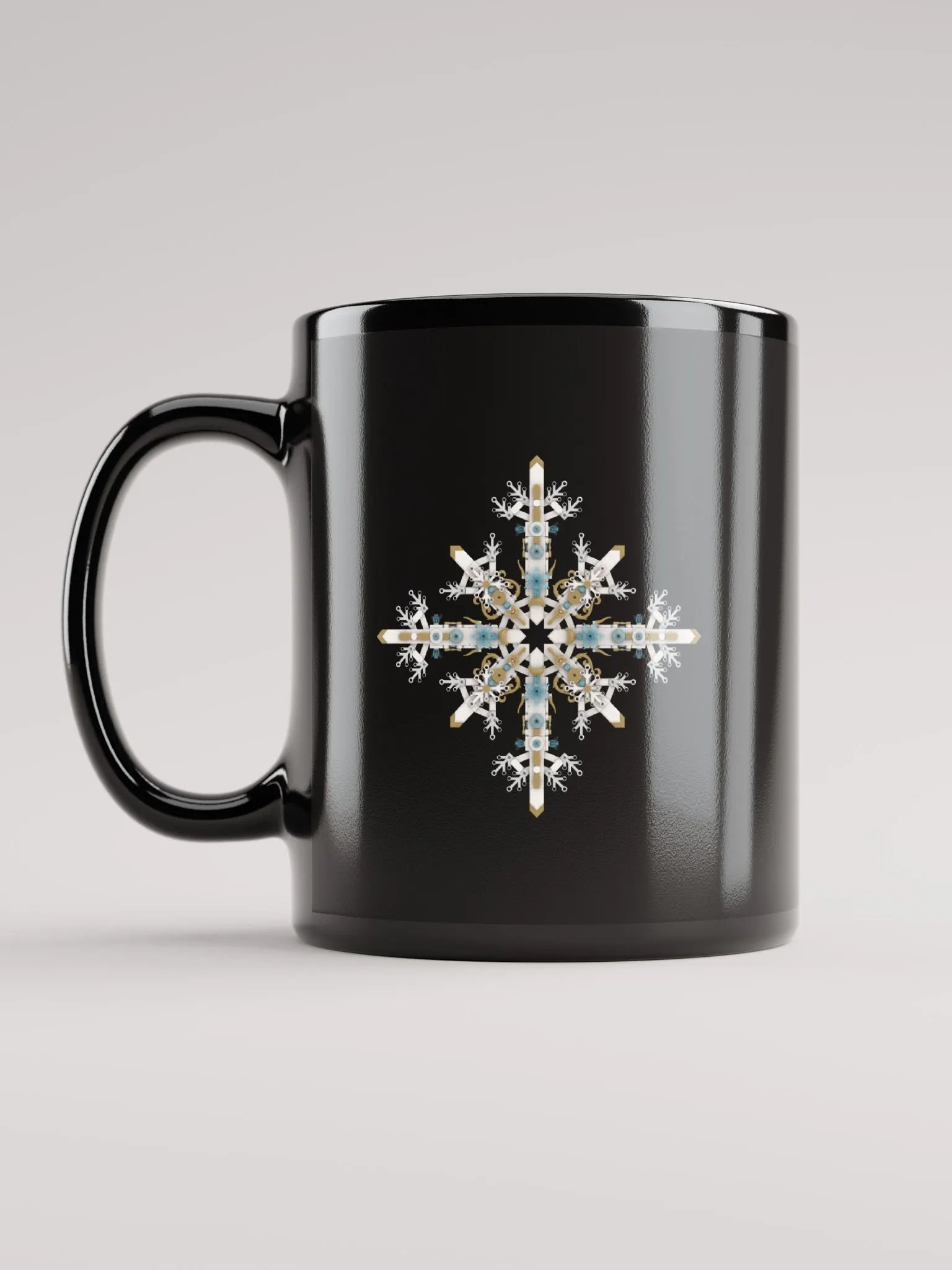 Christmas - Brick Snowflake - Black Mug product image (5)