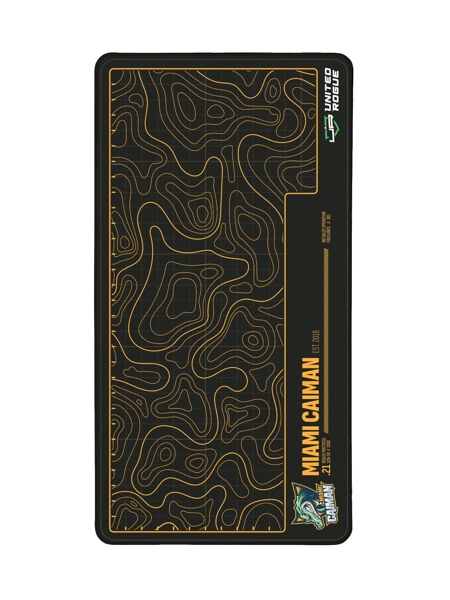 Miami Caiman Map Desk Mat product image (2)