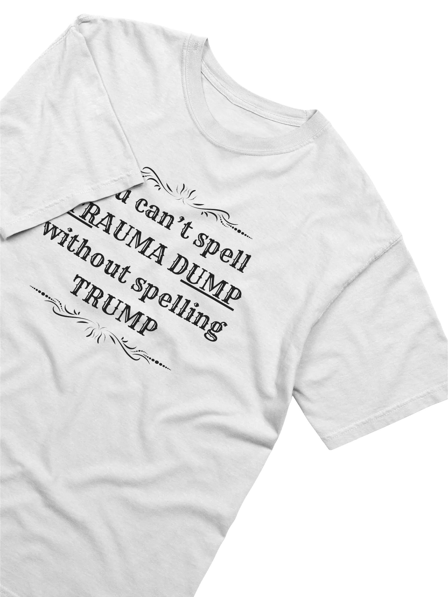Trauma Dump Black Lettering Heavyweight Tee product image (43)