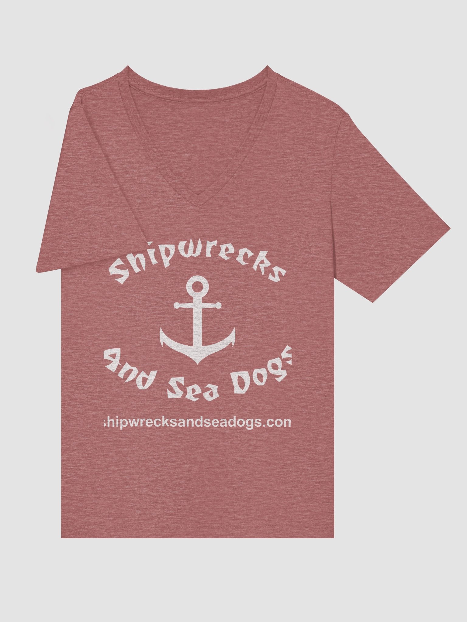 Women's V-neck Shipwrecks and Sea Dogs Logo T-Shirt product image (23)