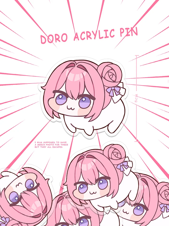 DORORONG Acrylic Pin product image (1)
