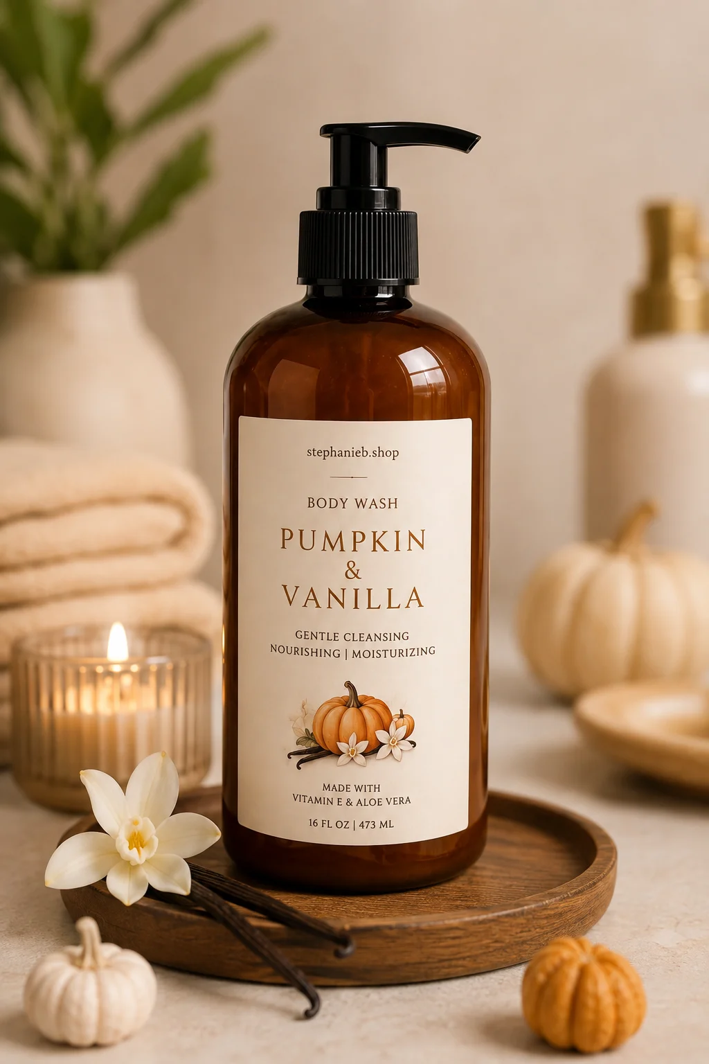 Pumpkin & Vanilla Body Wash product image (1)
