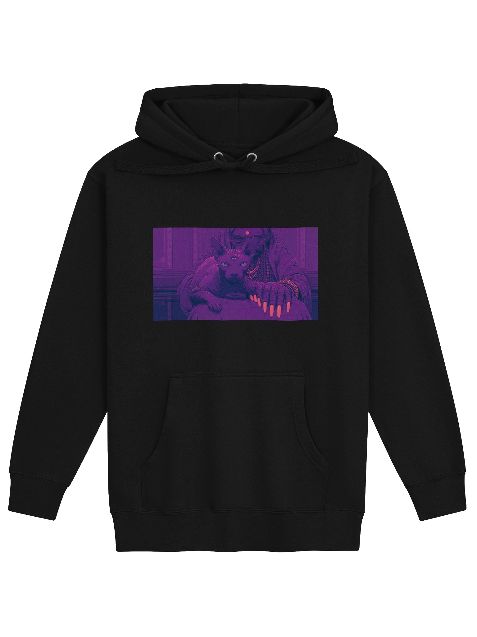MAGIC OUIJA CAT - UNISEX COTTON HOODIE product image (3)