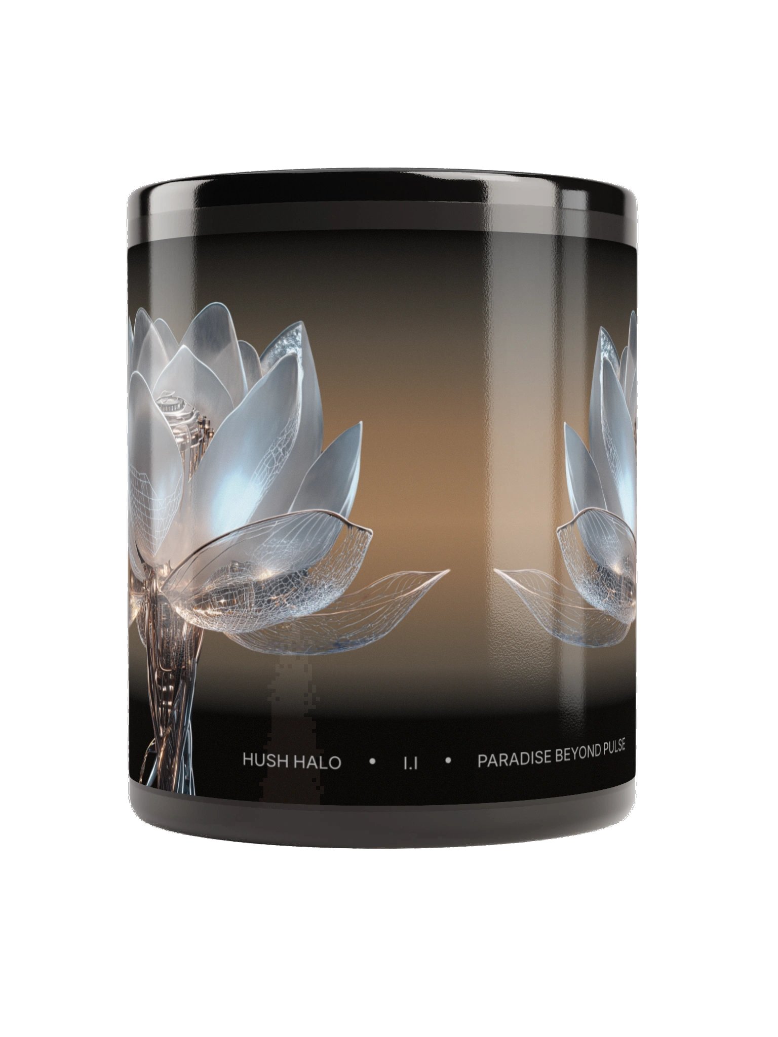 Paradise Beyond Pulse, Black Glossy Mug + Daily Poetry Experience [AUDIO] product image (3)
