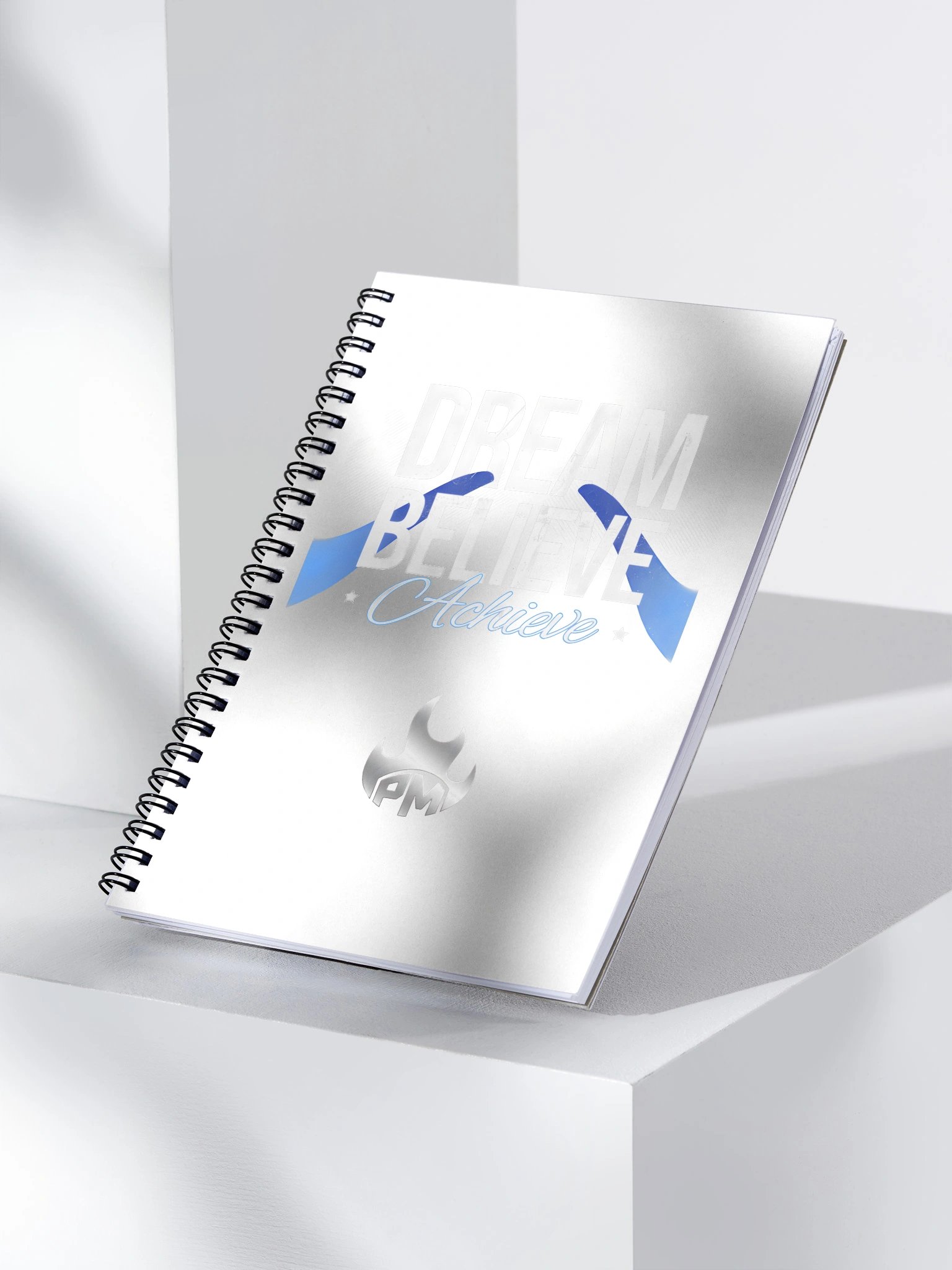 Motivational Spiral Notebook - Dream Believe Achieve Journal product image (3)