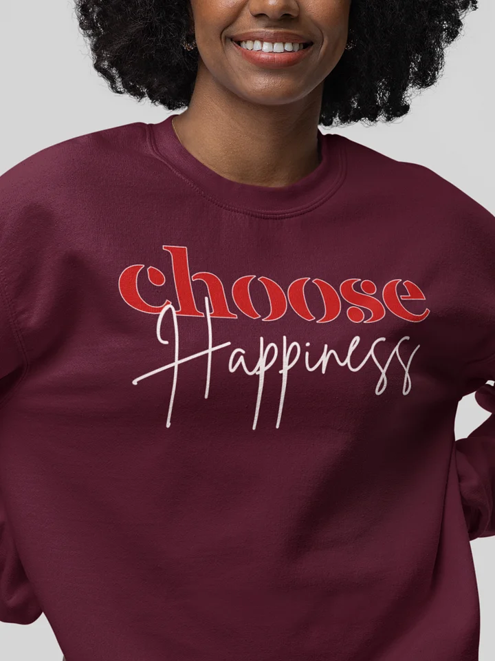 Choose Happiness Gildan Crewneck Sweater product image (1)