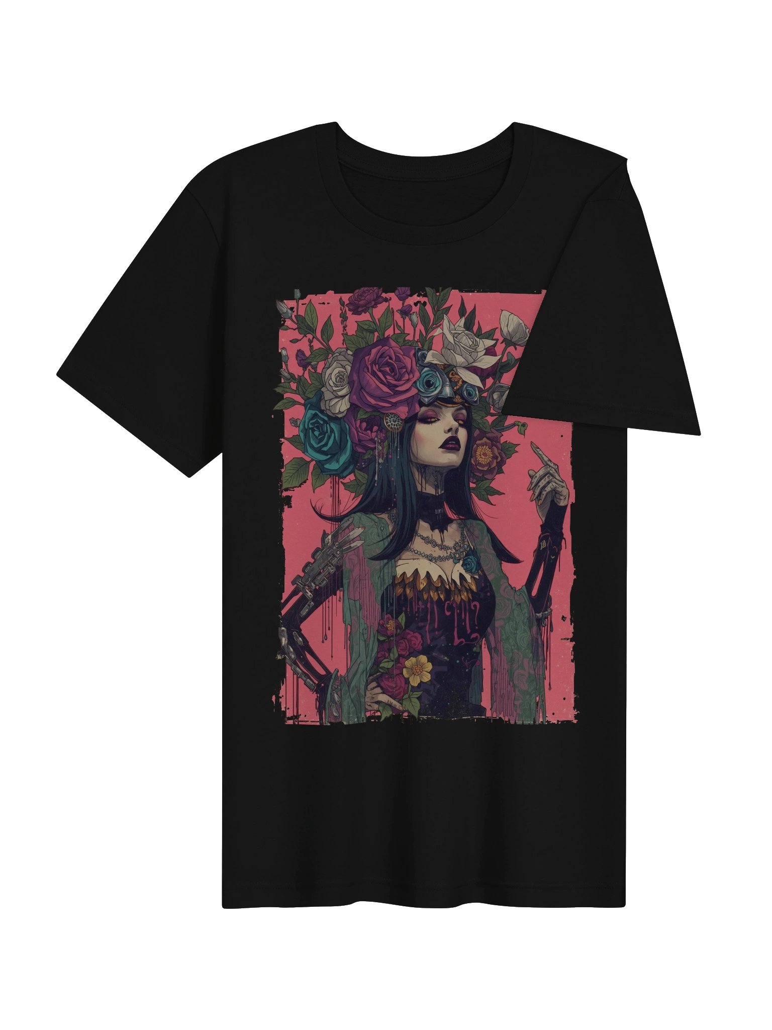 Cyber Rose Headdress Supersoft Tee product image (7)