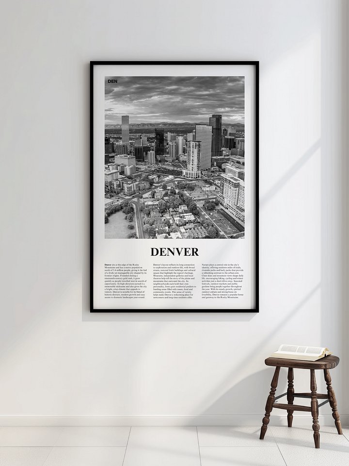 Denver 02 Newspaper Poster | Framed product image (2)