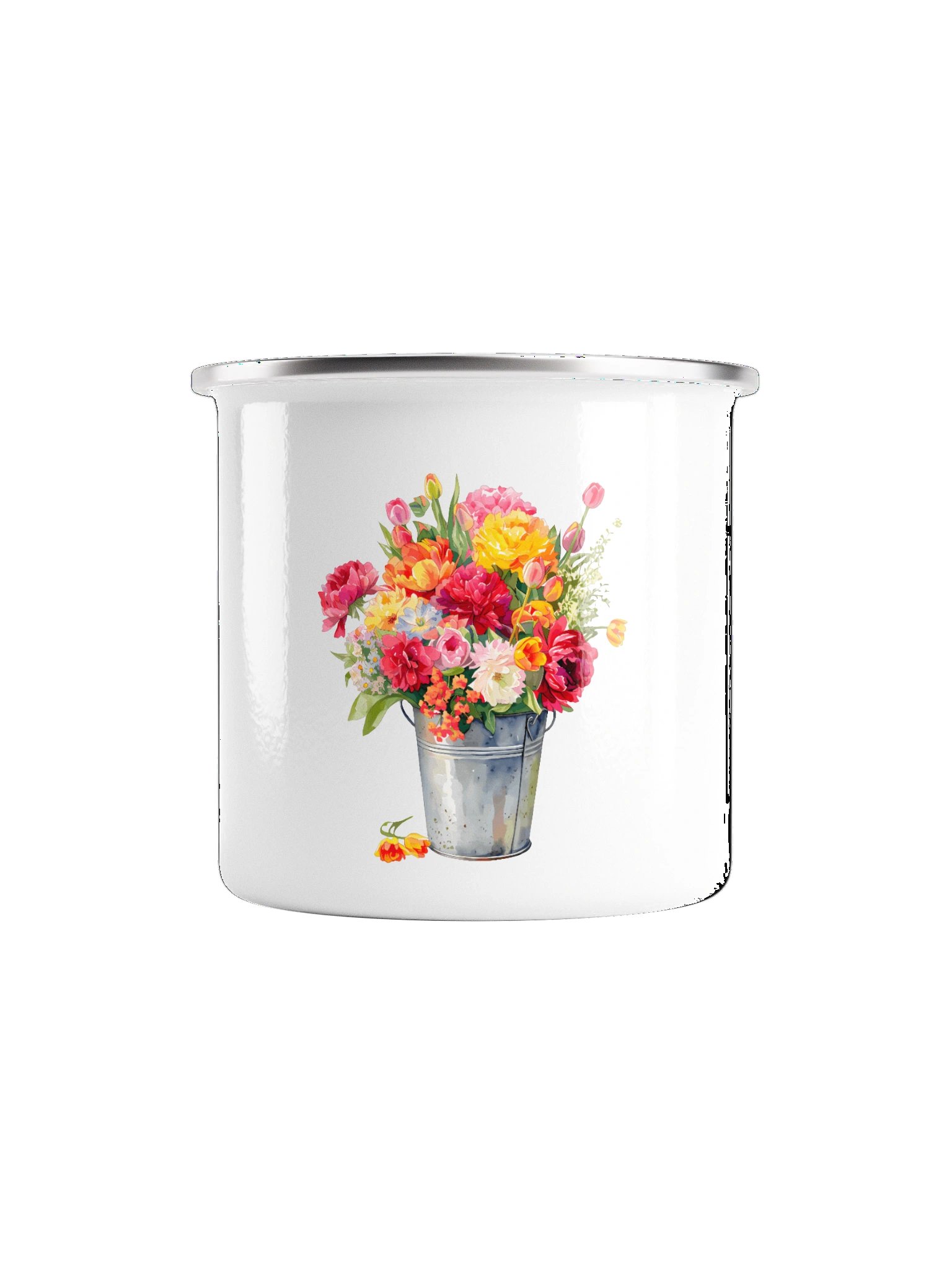 Flowers B Enamel Mug product image (2)