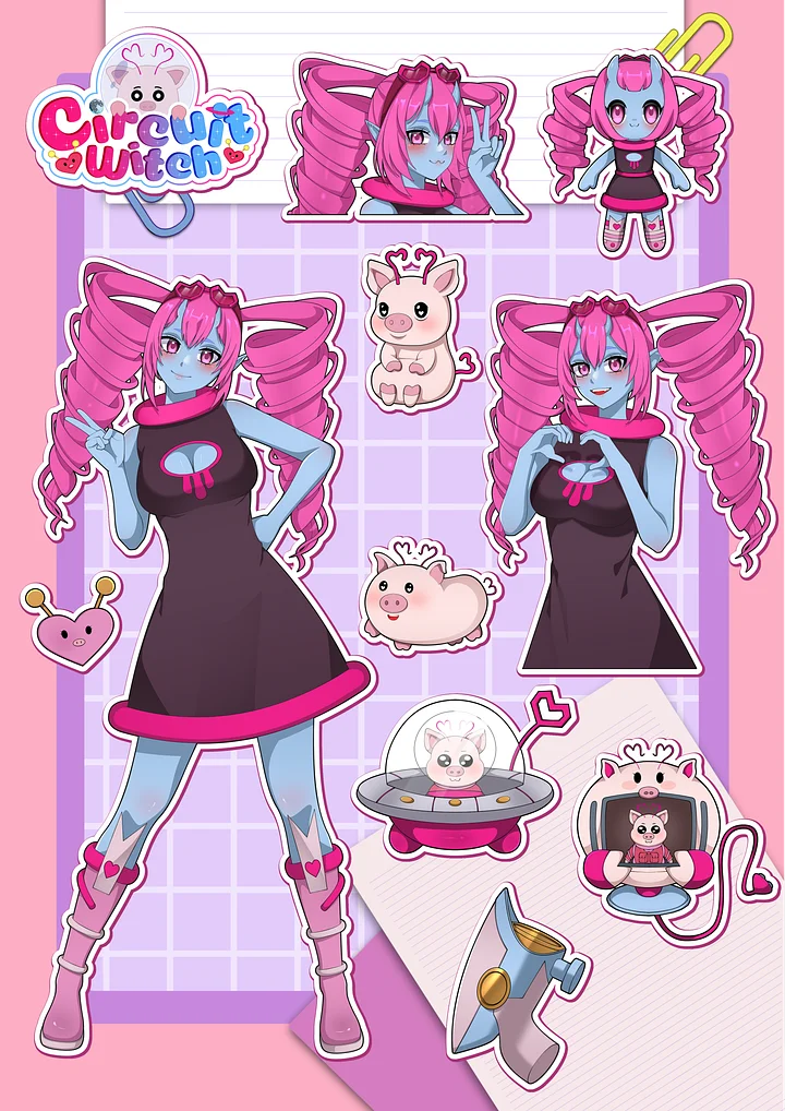✨ LIMITED ✨ - Sticker Sheet - Waterproof Vinyl Glossy Kiss Cut - A5 Size product image (1)